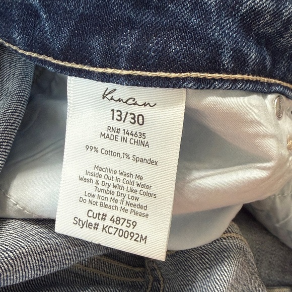 KanCan Blue Frayed Hem Jean Shorts - Picture 7 of 7